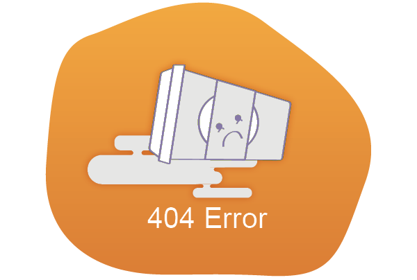 Spilt coffee image with a sad face, 404 Error